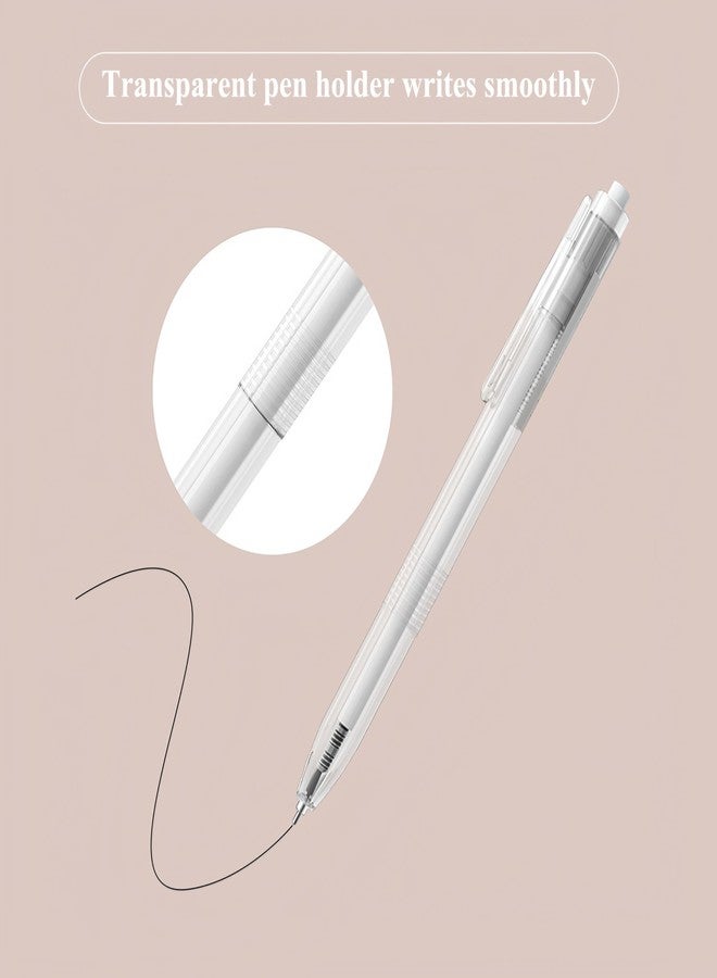 ام اند جي مجموعة أقلام جل من إم آند جي، ١٢ قلمًا، أقلام حبر جاف أسود قابلة للسحب برأس رفيع ٠٫٥ مم، سعة كبيرة، مع حامل أقلام مرئي، أقلام حبر جاف سوداء ناعمة للكتابة، مناسبة للمكتب والمدرسة والمنزل، للرجال والنساء - Image 4